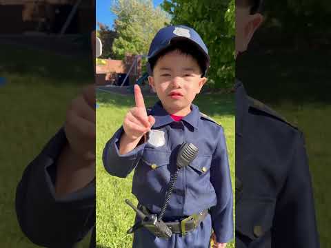 Kids pretend play | Don’t litter #police