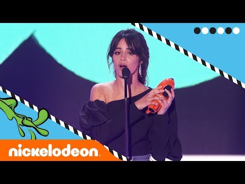 Camila Cabello WINS Favorite Breakout Artist &#127908;!! | Kids&#39; Choice Awards 2018 | Nick