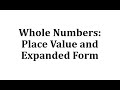 Understanding Place Value and Number Representation