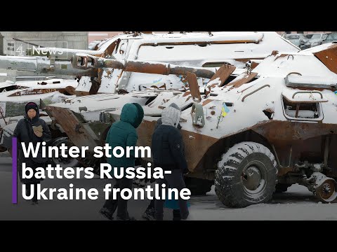 Ukraine Russia war: Snowstorm and hurricane winds cause havoc across key battlegrounds