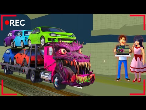 There's Horror Secret Place Anomali Truck Dragon Transport Haunted Yuta Mio😱 SAKURA SCHOOL SIMULATOR