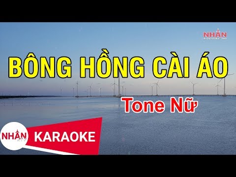 Bông Hồng Cài Áo (Karaoke Beat) – Tone Nữ | Nhan KTV