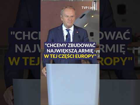 Tusk: chcemy zbudować największą armię w tej części Europy #polska #polityka #wojsko #shorts
