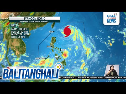 PAGASA - Batanes, isinailalim sa signal no. 1 dahil sa typhoon #GorioPH