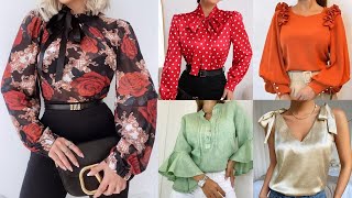 INCREÍBLES DISEÑOS DE BLUSAS ELEGANTES 2024/ NUEVOS DISEÑOS DE BLUSAS!!!