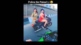 Crazy Police Without Helmet 🤣 Chalan Kato | Police Ko Chakma Diya |  Super Bike Zx10r | z900 Rider