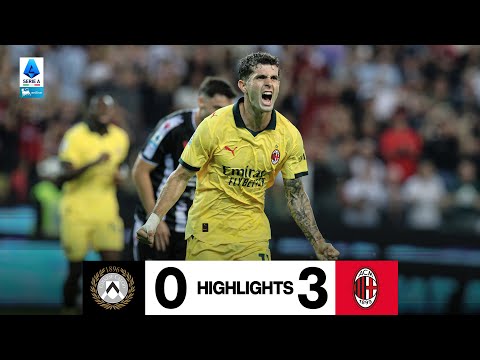 Pulisic e Fofana a segno per la terza vittoria di fila | Udinese 0-3 AC Milan | Highlights Serie A