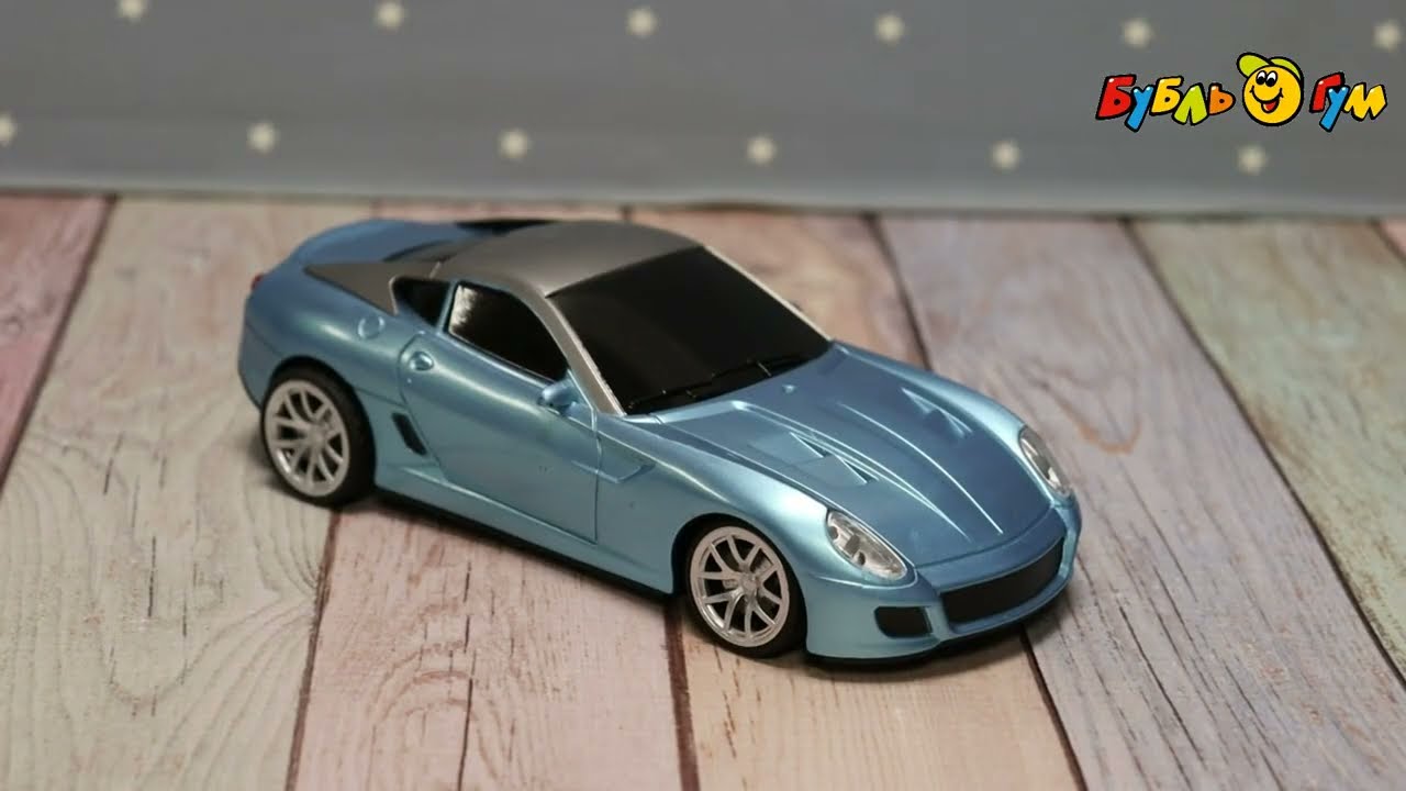Автомобиль Ferrari р/у голубой 1:24 - видео Автомобиль Ferrari р/у голубой 1:24 - видео