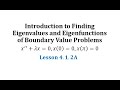 Eigenvalues and Eigenfunctions Concepts