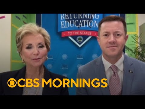 YouTube video thumbnail: Education Secretary Linda Mcmahon Begins Tour Pushing Local School Control