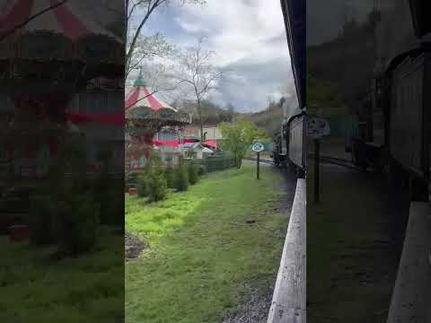 Steam Train Ride by Merry Go Round Dollywood Express