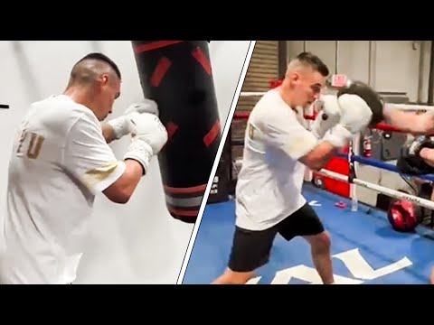 Tim Tszyu FULL WORKOUT for Sebastian Fundora REMATCH; shows NEW & IMPROVED SKILLS since first fight