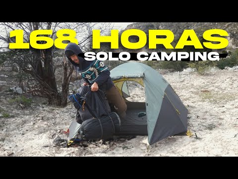 168 horas SOBREVIVIENDO entre LAS MONTAÑAS - (SOLO CAMPING 7 días COMPLETO)