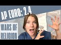 European Religious Conflicts and Treaties