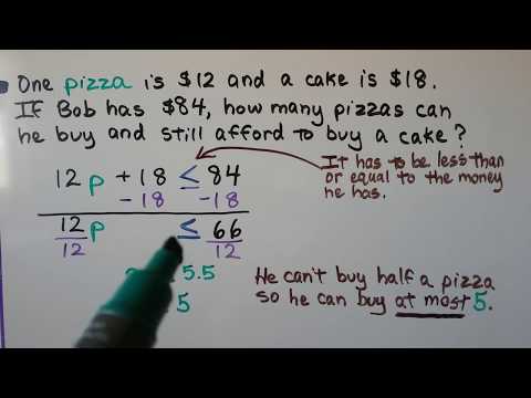 Grade 7 Math 7.2, Writing Two-step Inequalities from...