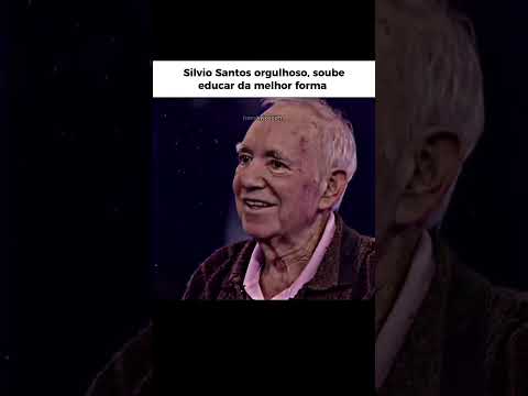 Silvio Santos, orgulhoso, soube educar da melhor forma.  #education #diciplina