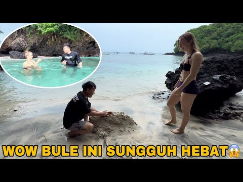 AKANG MV DI PRANK BULE‼️BIKIN KAGET SETELAH DIAJAK BERENANG