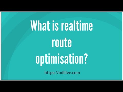 What is realtime route optimisation?