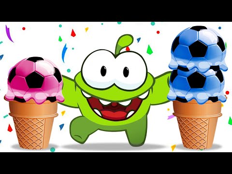 Learn colors with Soccerballs | Dessins animés pour enfants | Learn French With Om Nom