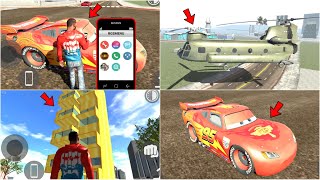 MCQUEEN CAR CHEAT CODE 🤑 in Indian Bike Driving 3d | Indian Bike Driving 3d Mcqueen New Update Code