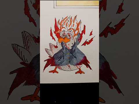 Día 158 | Pato Okarun #dibujo #pato #art #draw #artist #dandadan #okarun #anime #memes