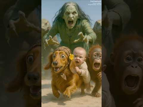 Puppy Saves Baby 👶 Escape from Komodo🏝️!!