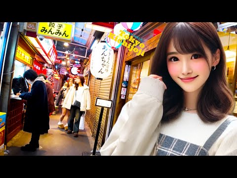 Evening in Kichijoji🐶Tokyo Digest💖Non-stop 1 hour 4K