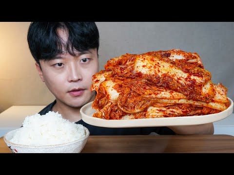 갓담근 김치 흰쌀밥 먹방(ft.겉절이 비빔밥) Korean Kimchi ASMR MUKBANG REAL SOUND EATING SHOW