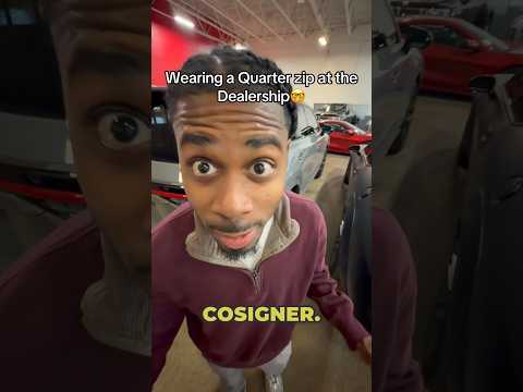 QUARTERZIP AT THE DEALERSHIP #funny #automobile #hellcat