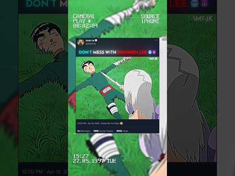 WHEN ROCK LEE ACTIVATE HIS FULL POWER 🤭😂...