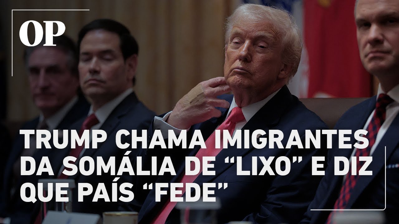 Trump chama imigrantes da Somália de lixo e amplia tensão política nos EUA TV Online Trump chama imigrantes da Somália de lixo e amplia tensão política nos EUA