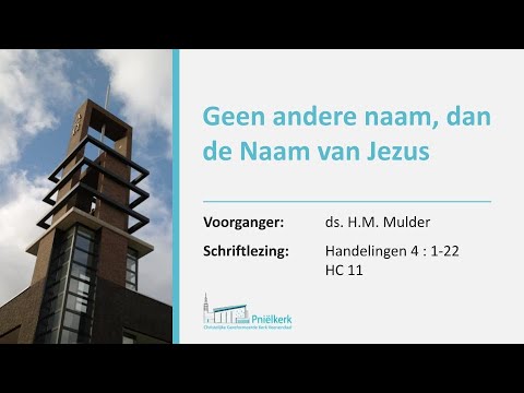 Middagdienst van 2-11-2025 vanuit de Pniëlkerk te Veenendaal