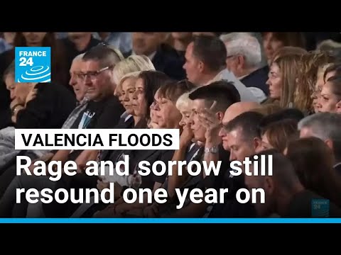 YouTube video thumbnail: A Year on, Families of Spain's Flood Victims Voice Sorrow and Rage at Memorial Ceremony