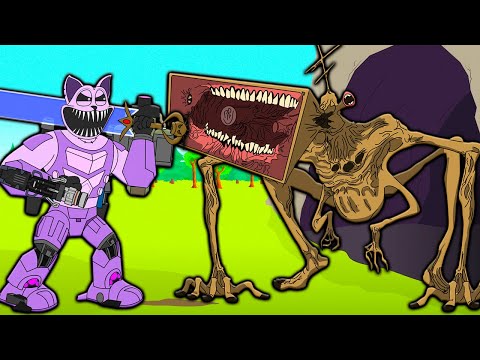 MEGA SIRENA VS CIBORG CATNAP! Poppy Playtime 3 Animación en Español