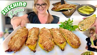 ZUCCHINE RIPIENE alla CALABRESE facili e sane PIATTO UNICO 