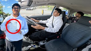He PASSED his Driving Test... FIRST TIME! **SHOCKED**