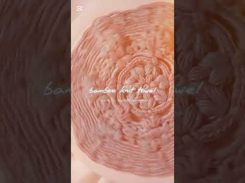 ななかくニッタオル　#ニッタオル#かぎ編み#モチーフ編み #crochet #編み物#七角形　#heptagon#竹ものがたり #綿　#100均毛糸 #キャンドゥ#ワッツ #knittowel