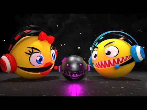 PAC MAN VS CARTOON CAT VS MONSTER PAC P 15