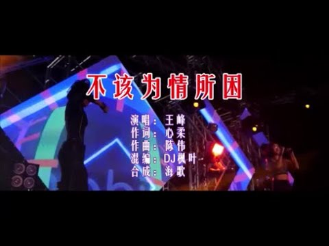 王峰 《不该为情所困 （DJ枫叶版）》 KTV 导唱字幕 （备有伴奏视频）