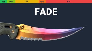 Flip Knife Fade Wear Preview