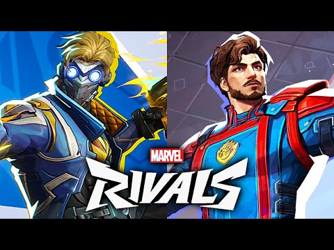 Marvel Rivals - All Star-Lord Abilities, Skins, Emotes, Intro & MVP Animations (4K 60FPS)