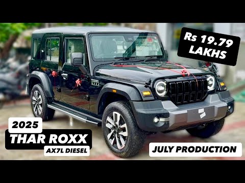 2025 THAR ROXX AX7L DIESEL MANUAL WITH KEYLESS ENTRY ❤️ Rs19.79 LAKHS 😍 NEW 2025 UPDATED THAR ROXX