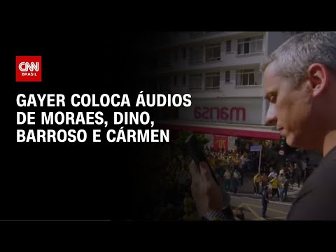 ​Gayer exibe áudio de Moraes durante ato de Bolsonaro em SP | AGORA CNN