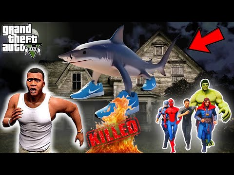 Franklin Saving Avengers From TRALALERO TRALALA horror in GTA 5 | GTAV Avengers