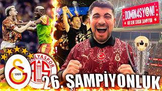 GALATASARAY’IN 26. KEZ ŞAMPİYON OLDUĞU AN! | Galatasaray 4-2 Antalyaspor Stad Vlog