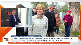 Entrevista al diputado de Evópoli, Francisco Undurraga - T13 Noche
