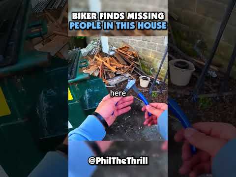 Biker finds missing people in a basement 🫨 #shorts #short #trending