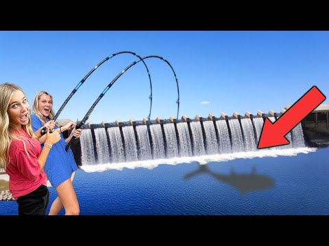 Twins go fishing on the MOST DANGEROUS dam in Florida!
