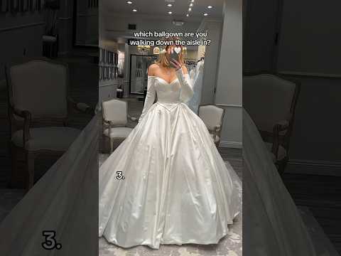 Choose your ballgown wedding dress👰🏼‍♀️🦢🩰🤍🥂