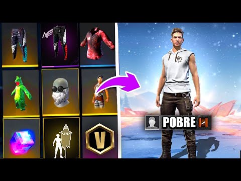Transformei a CONTA BOOT de UM inscrito Humilde No FREE FIRE